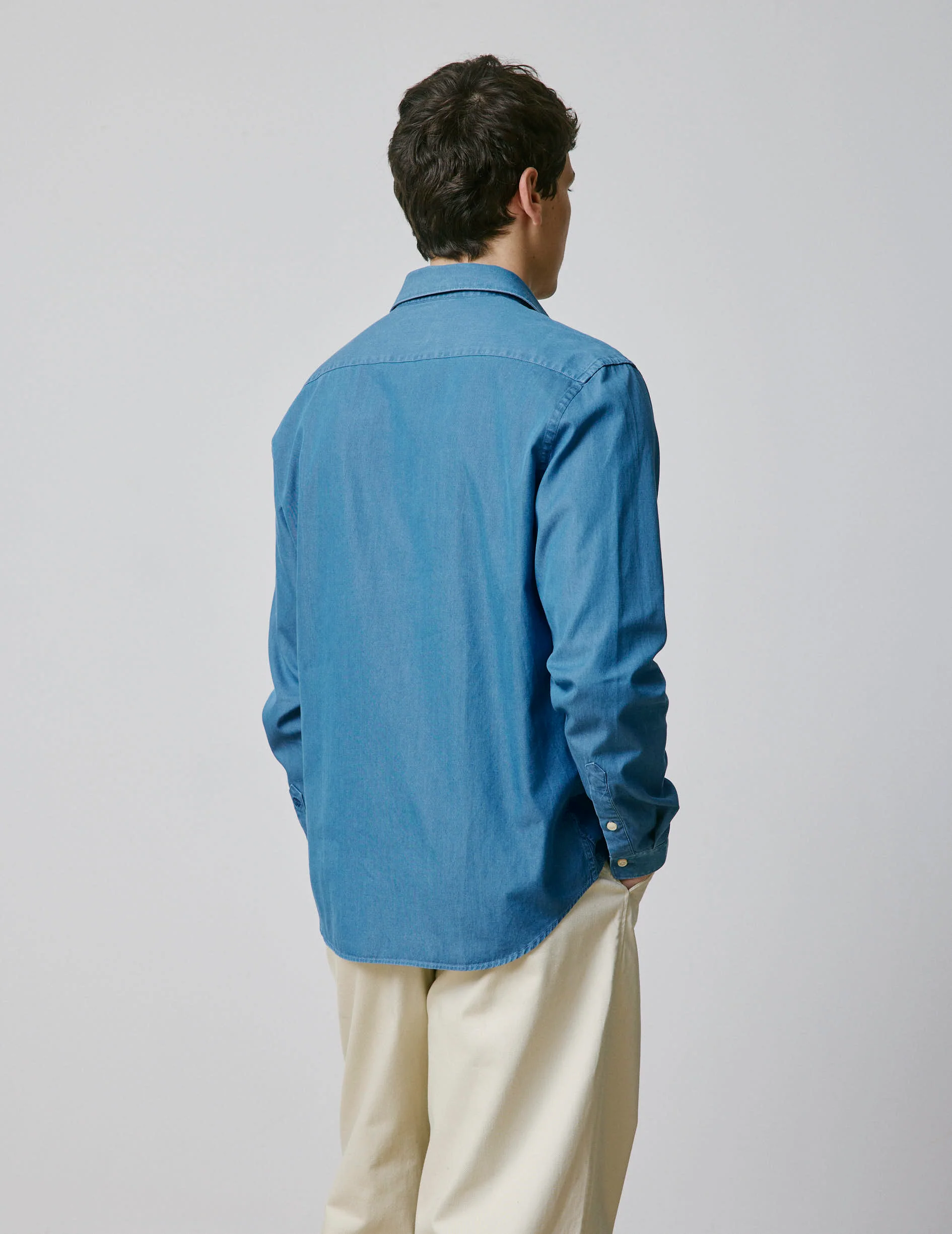 Chemise mixte "Je t'aime" en denim - Image 6