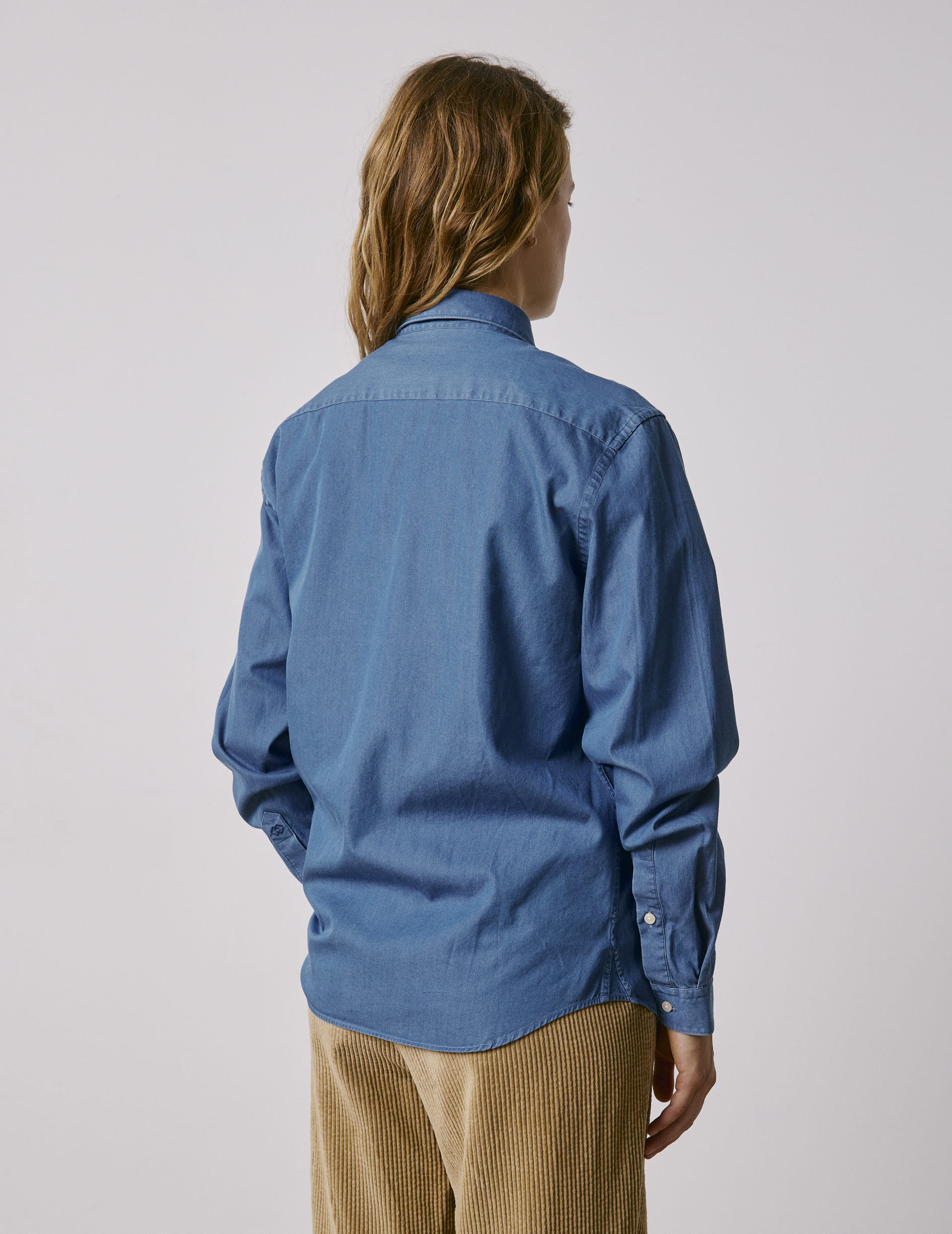 Chemise mixte "Je t'aime" en denim - Image 8