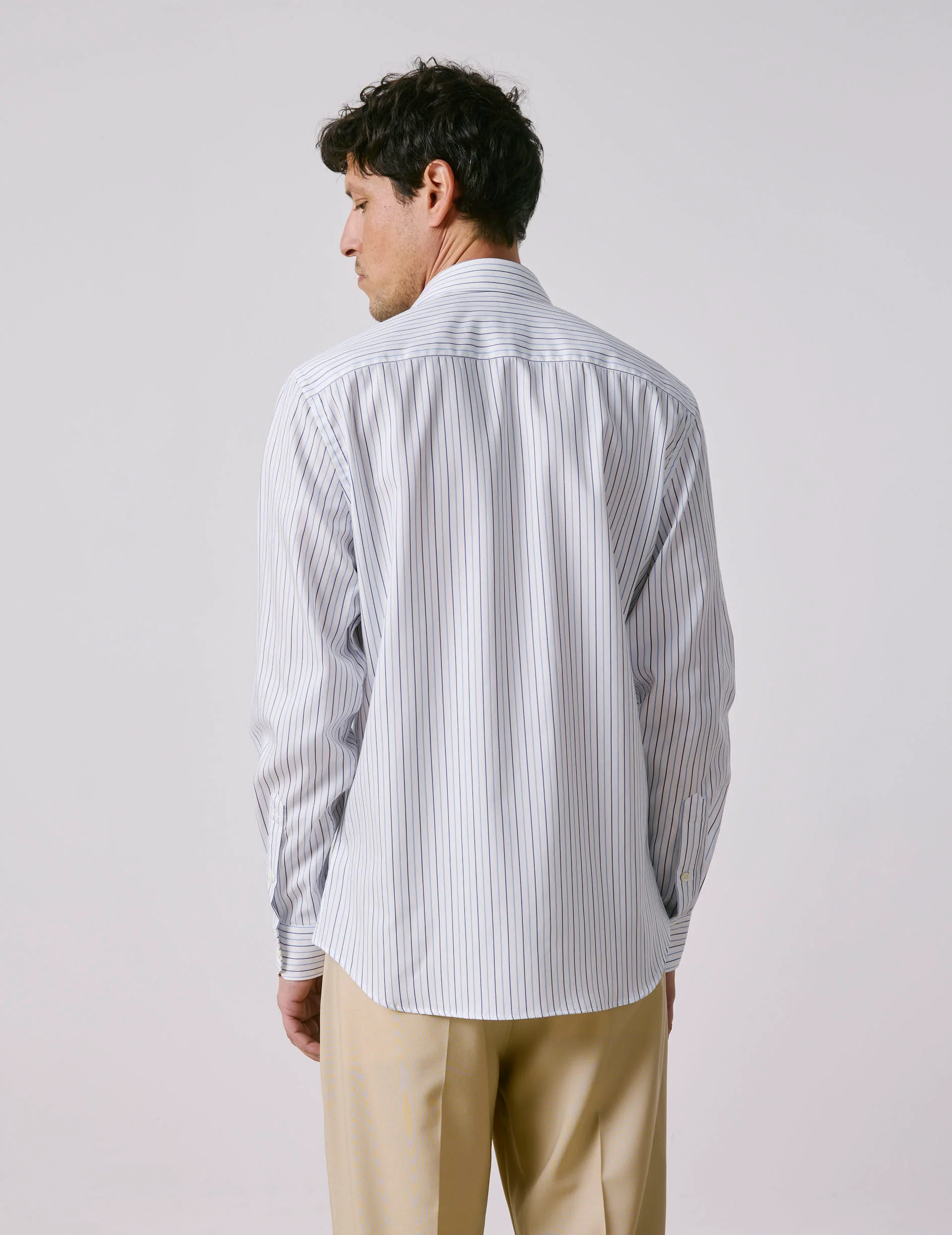 Chemise mixte "Je t'aime" bleue - Image 4