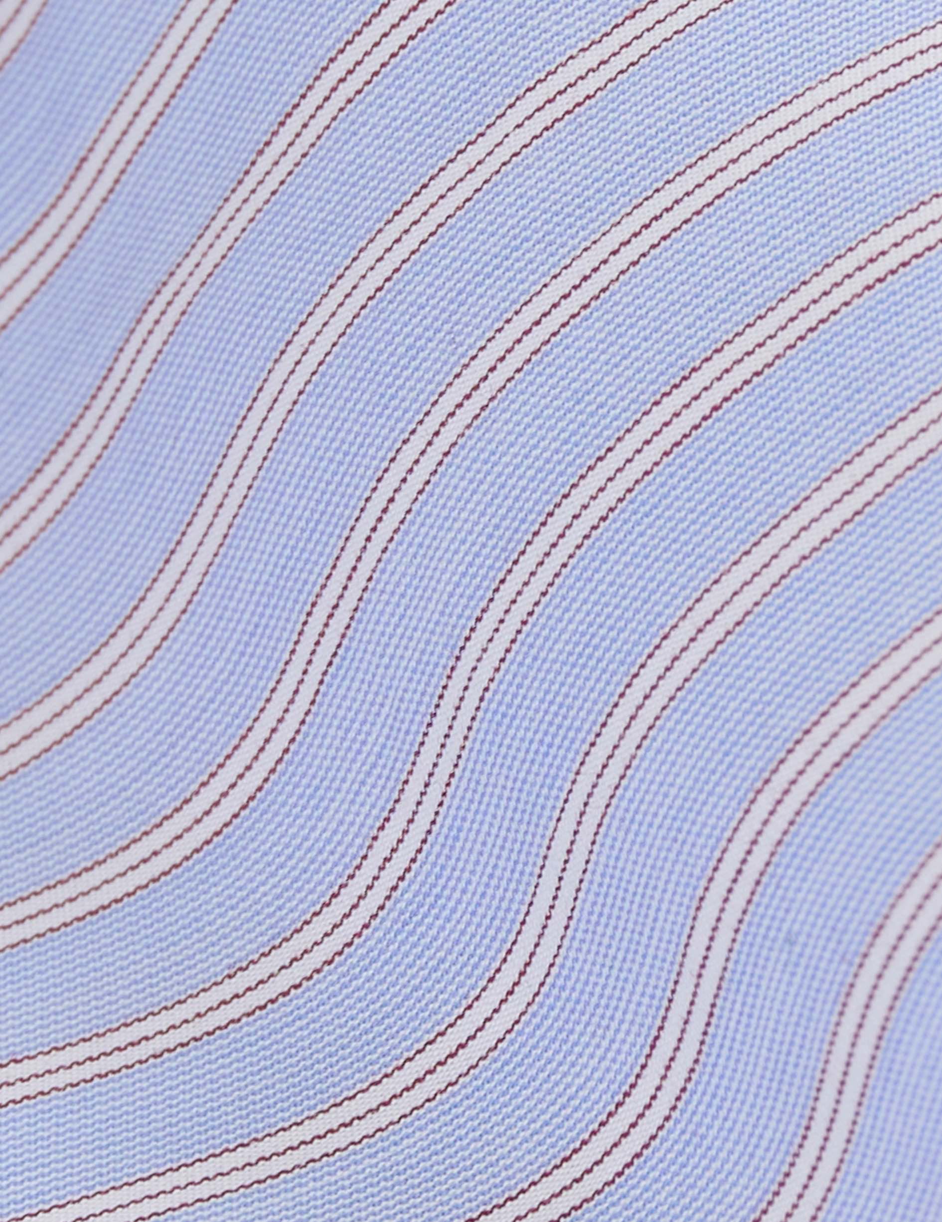 Chemise mixte "Je t'aime" bleue rayée - Image 9