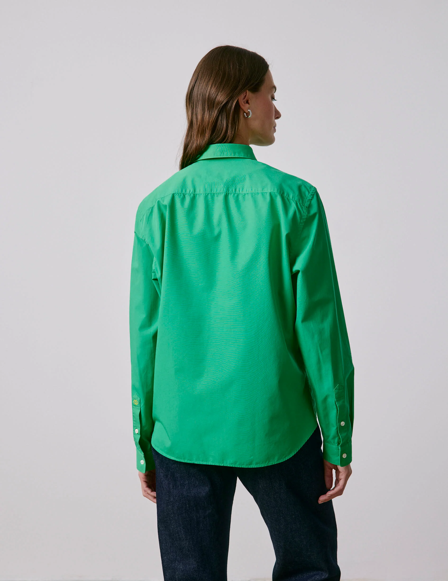 Chemise mixte "Je t'aime" verte - Image 6