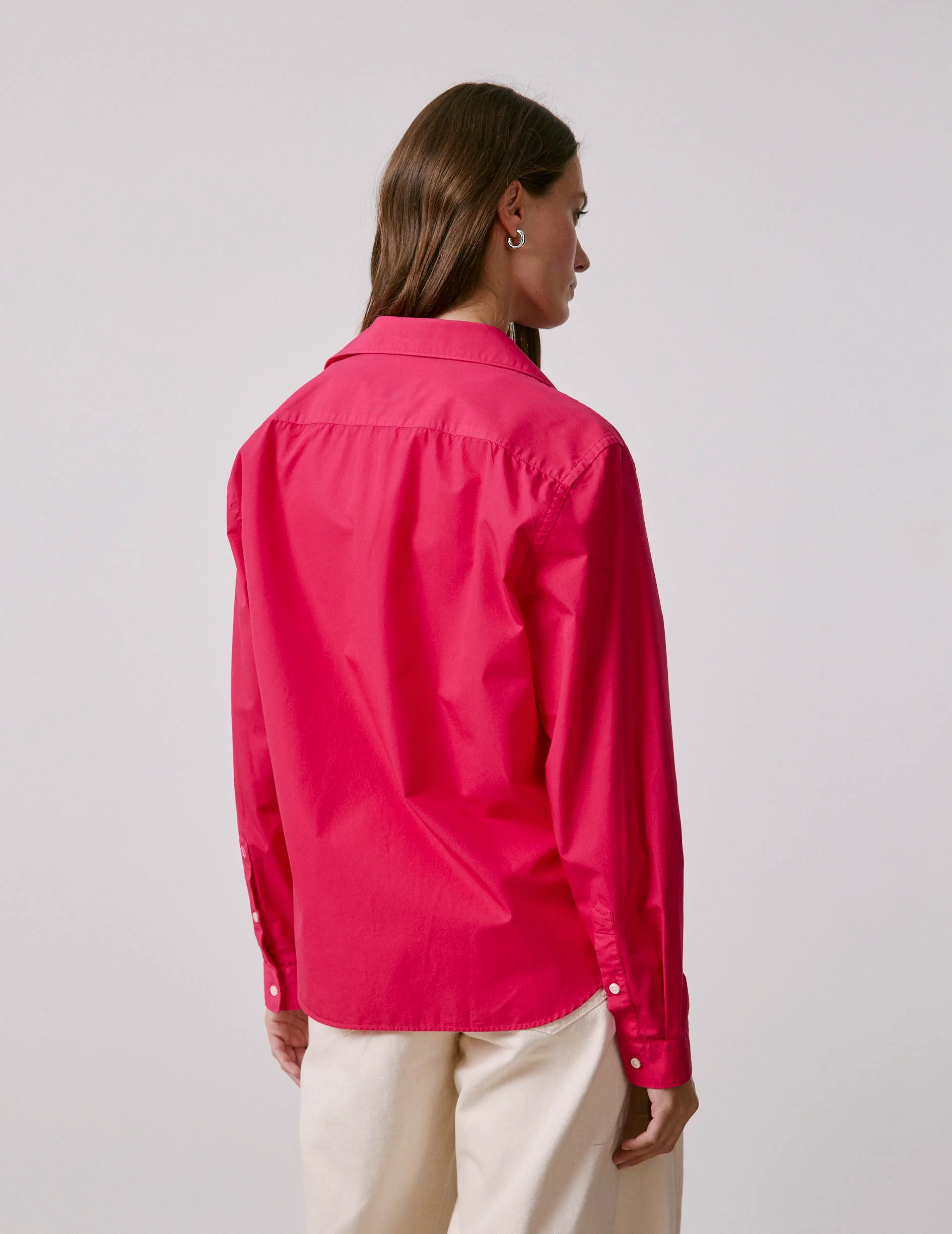 Chemise mixte "Je t'aime" rose fuchsia - Image 6