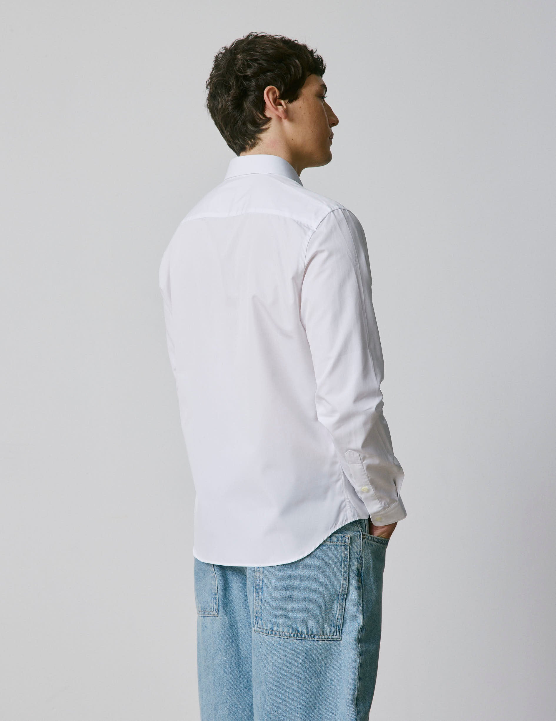 Chemise mixte "Je t'aime" blanche - Image 4