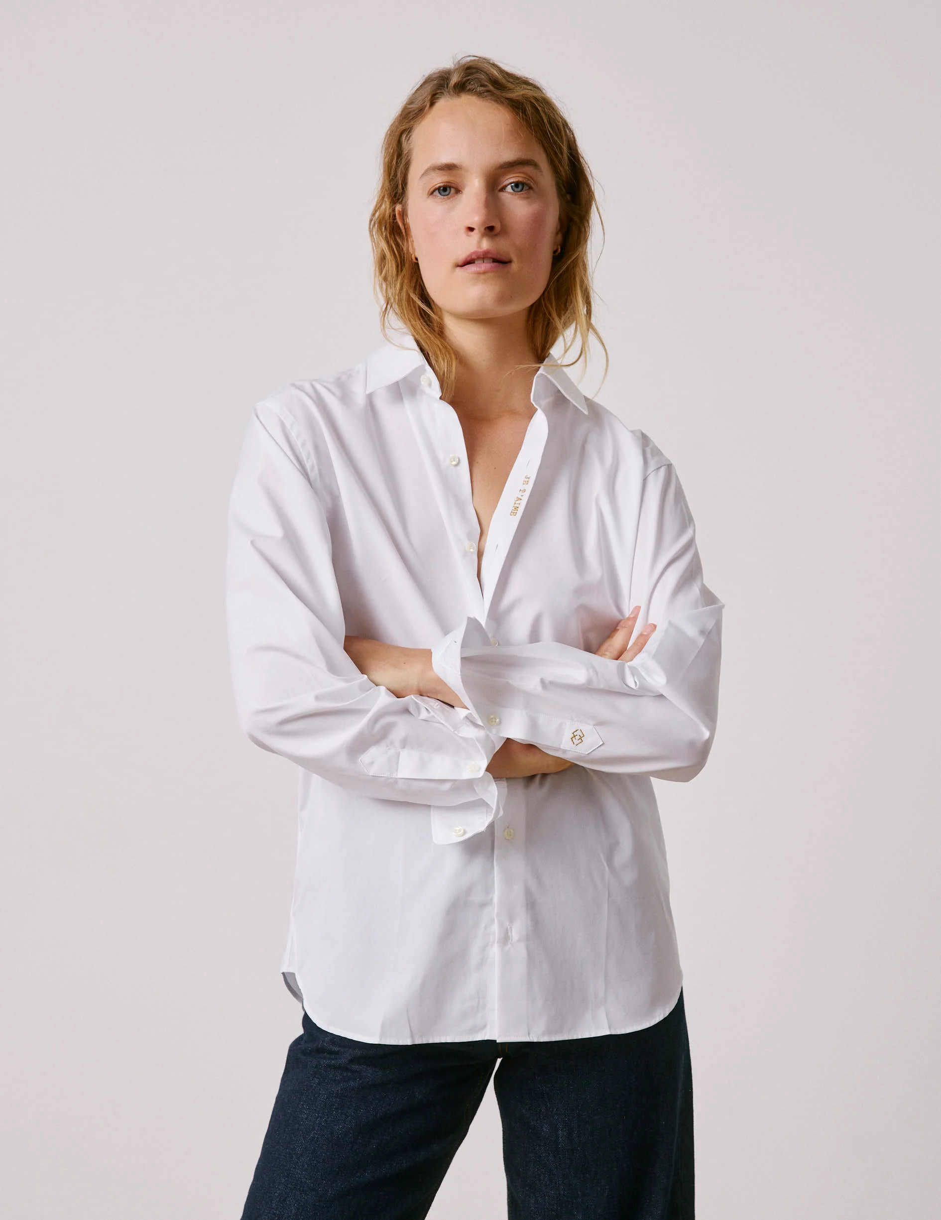 Chemise mixte "Je t'aime" blanche - Image 6