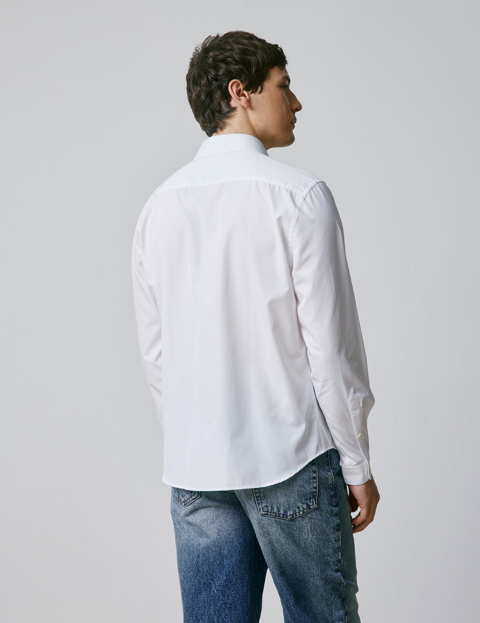Chemise mixte "Je t'aime" blanche - Image 4