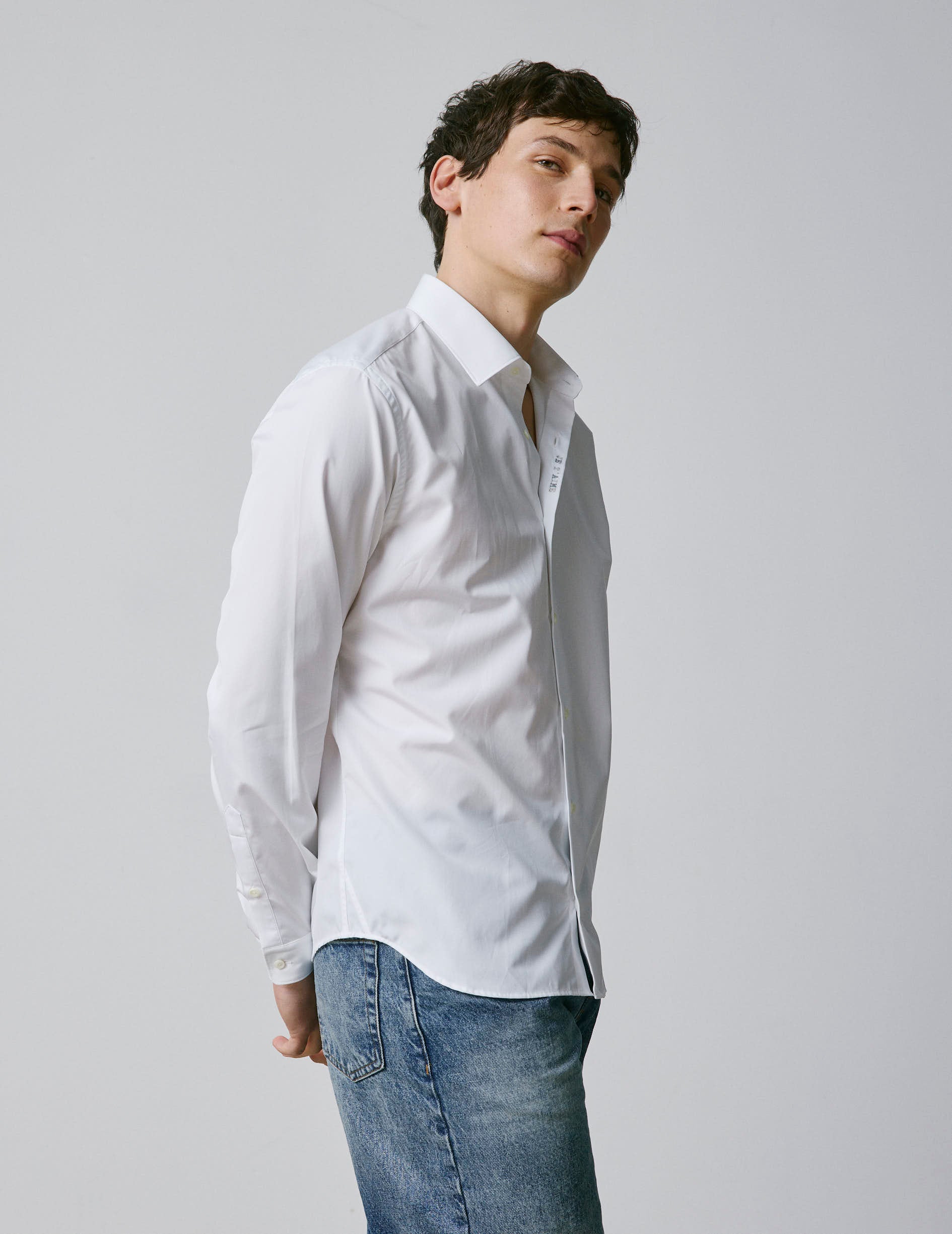 Chemise mixte "Je t'aime" blanche - Image 5
