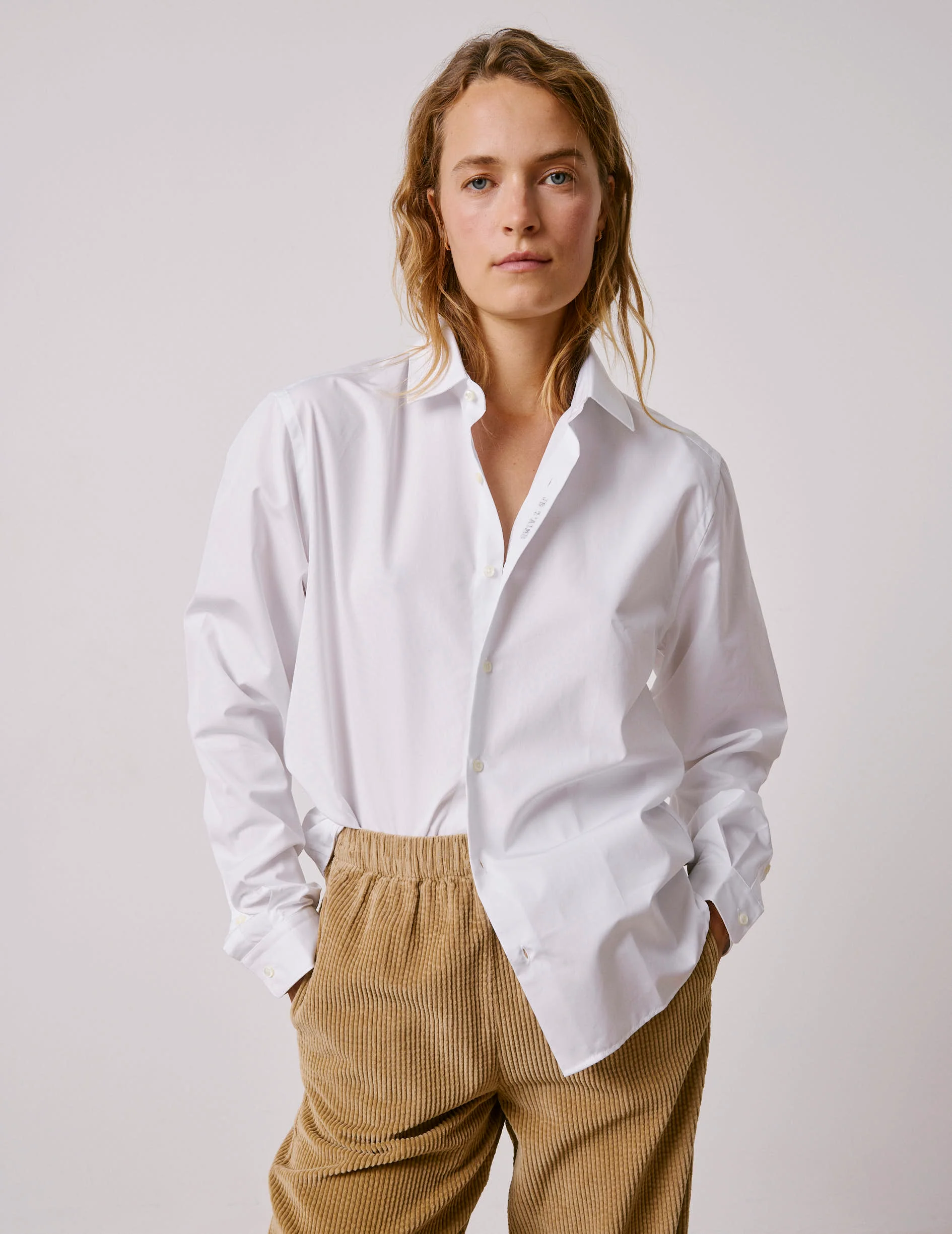 Chemise mixte "Je t'aime" blanche - Image 8