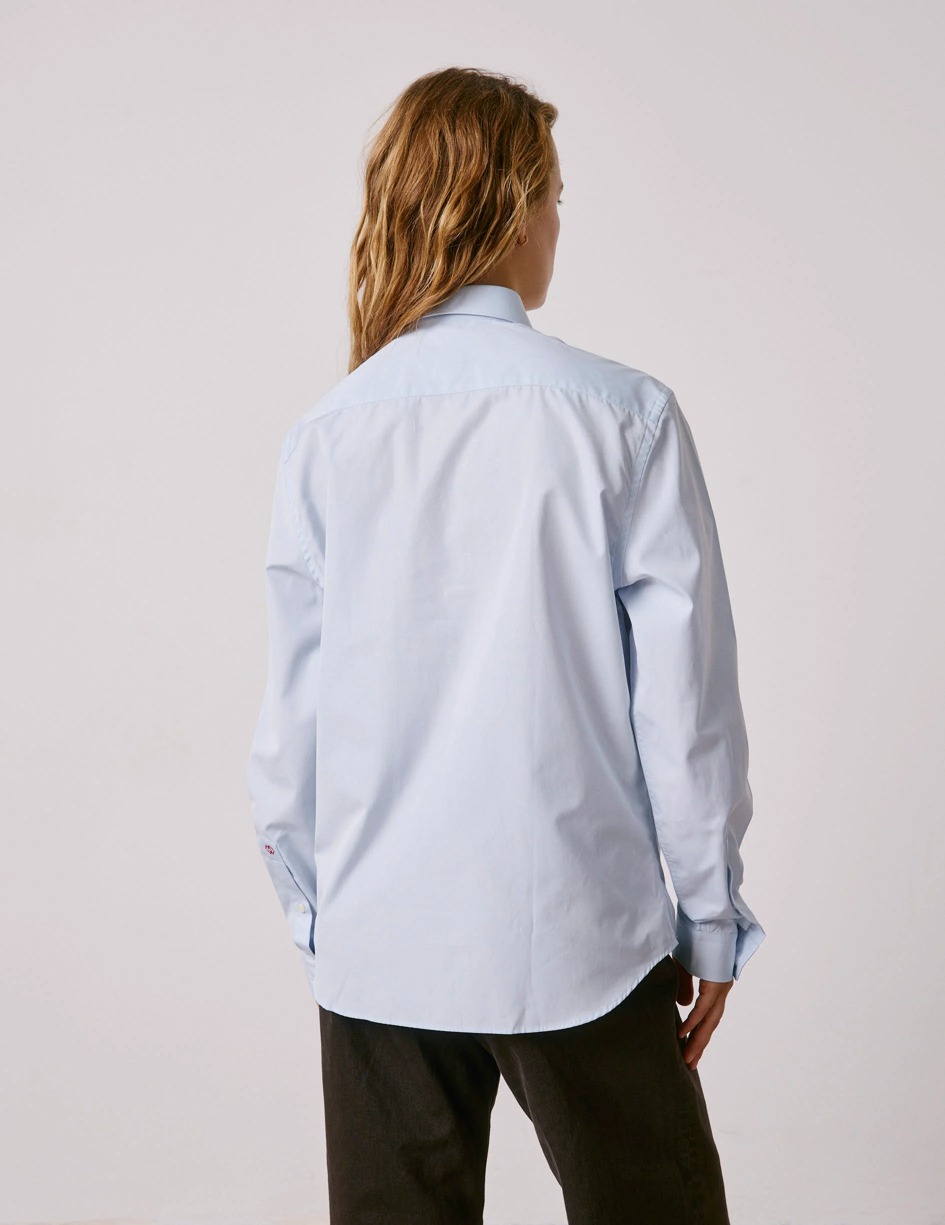 Chemise mixte "Je t'aime" bleue - Image 8