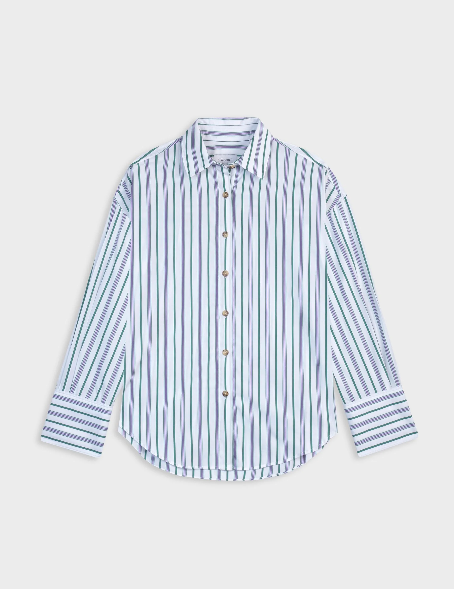 Chemise Noliana rayée violette - Image 4