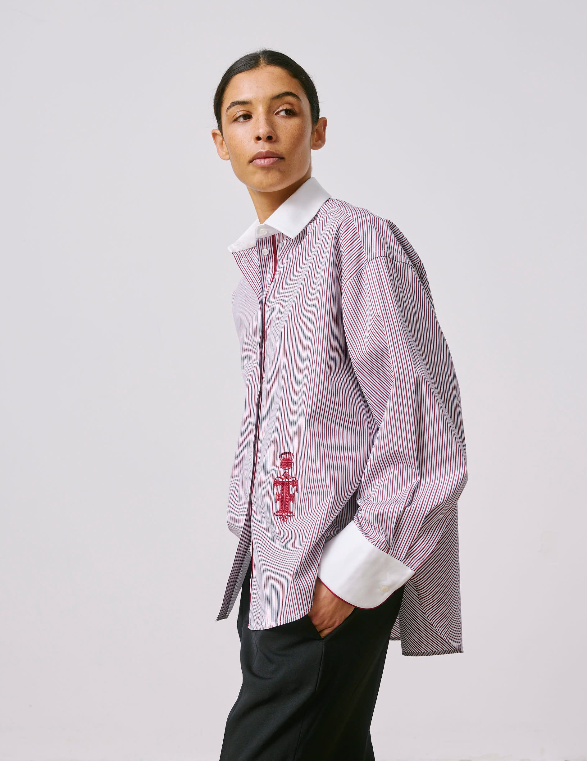 Chemise Nolita bordeaux - Image 4