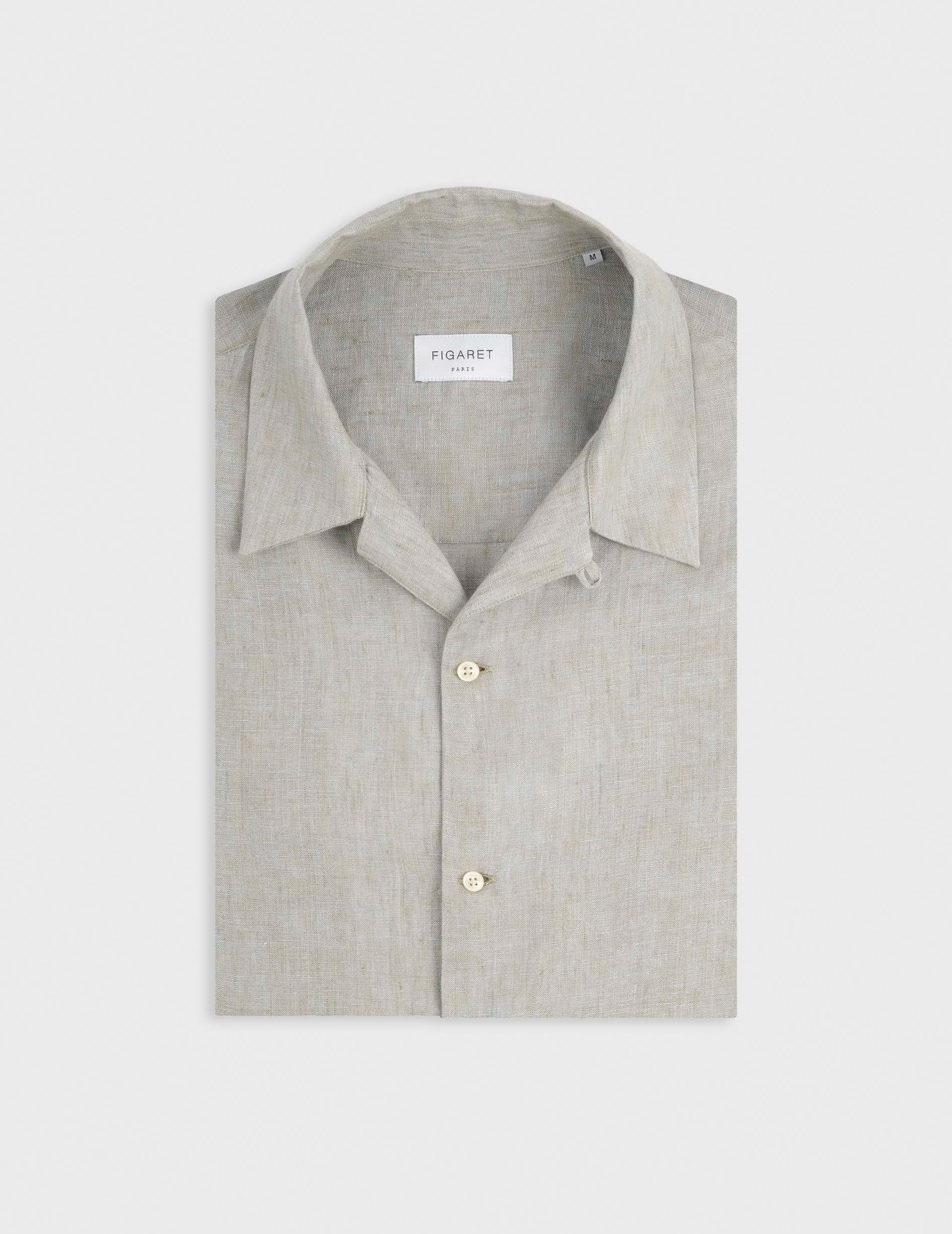 Chemise Nylan en lin gris clair - Image 4