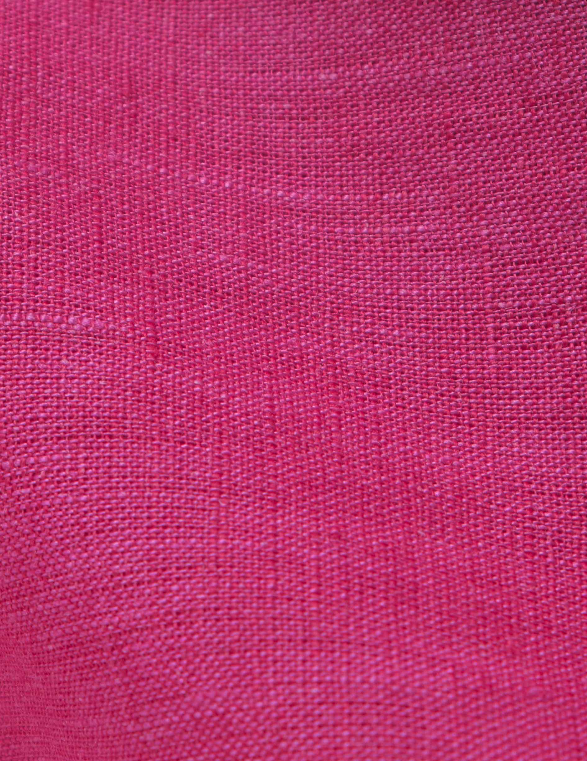 Chemise oversize Lizandra en lin fuchsia - Image 5