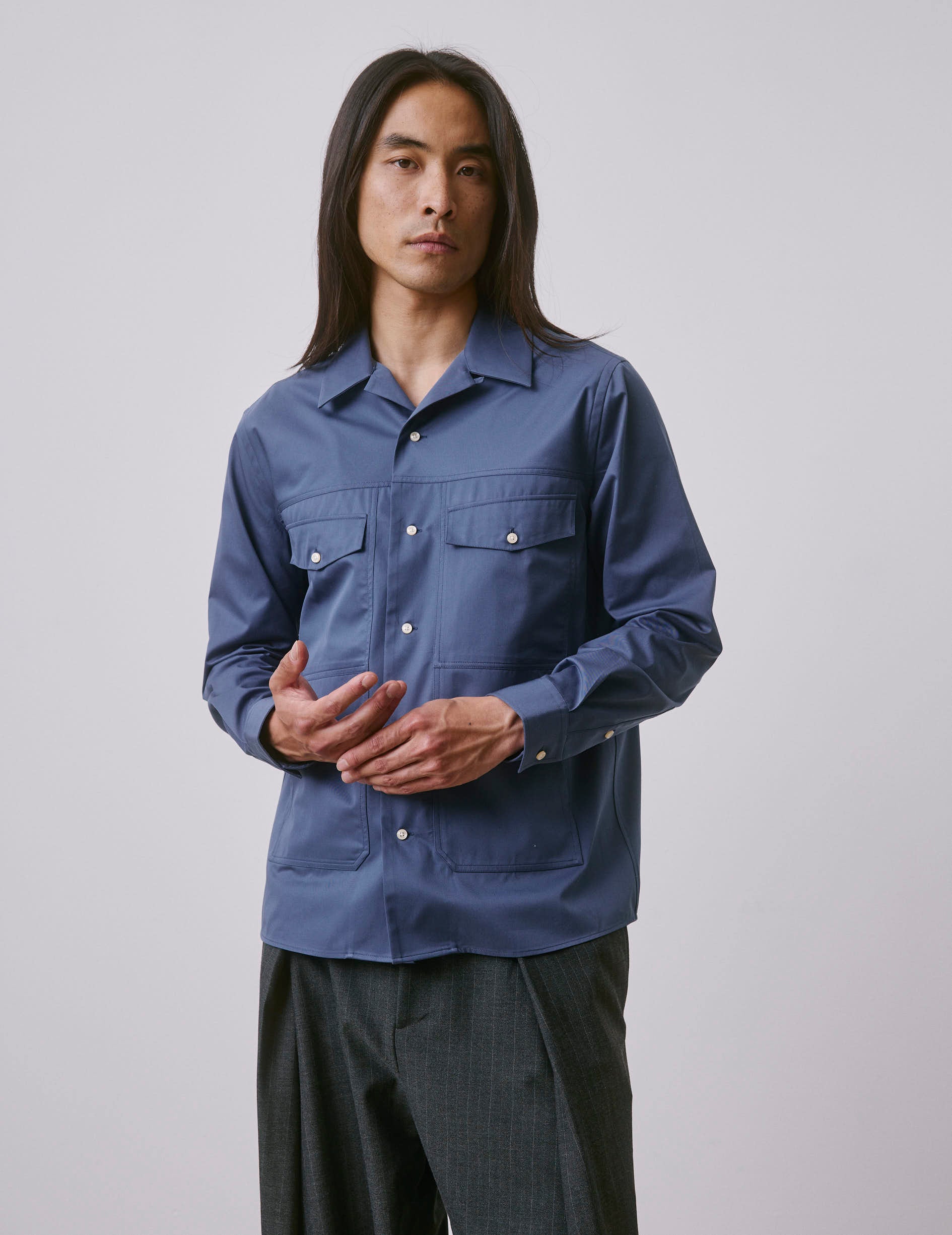 Chemise Pharell bleue
