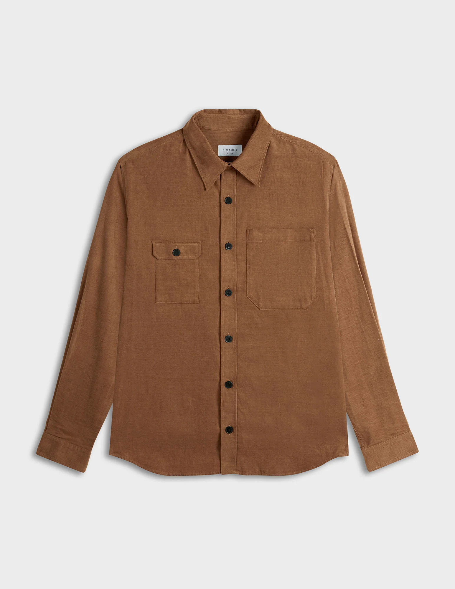 Chemise Pierrot en velours beige - Image 3