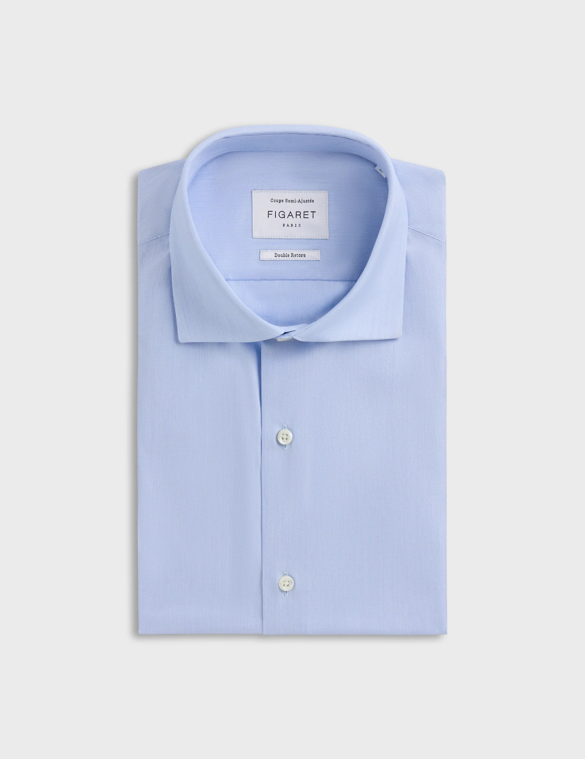 Chemise Semi-ajustée rayée bleue