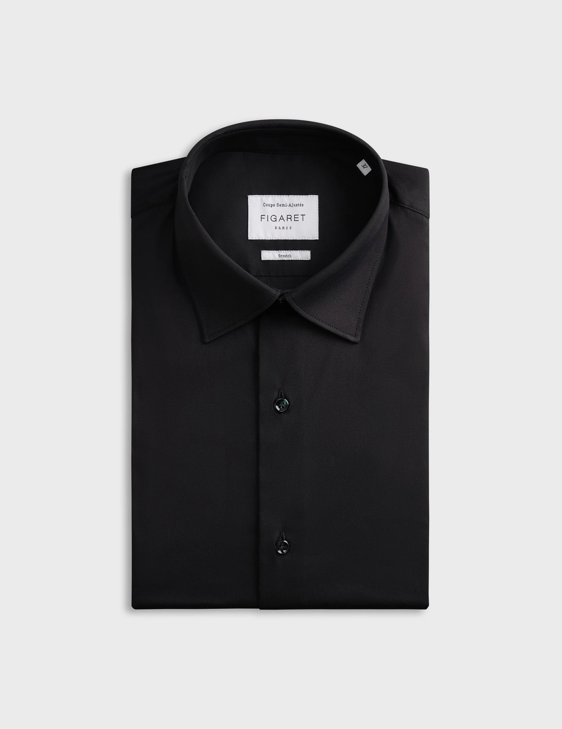 Chemise Semi-ajustée stretch noire