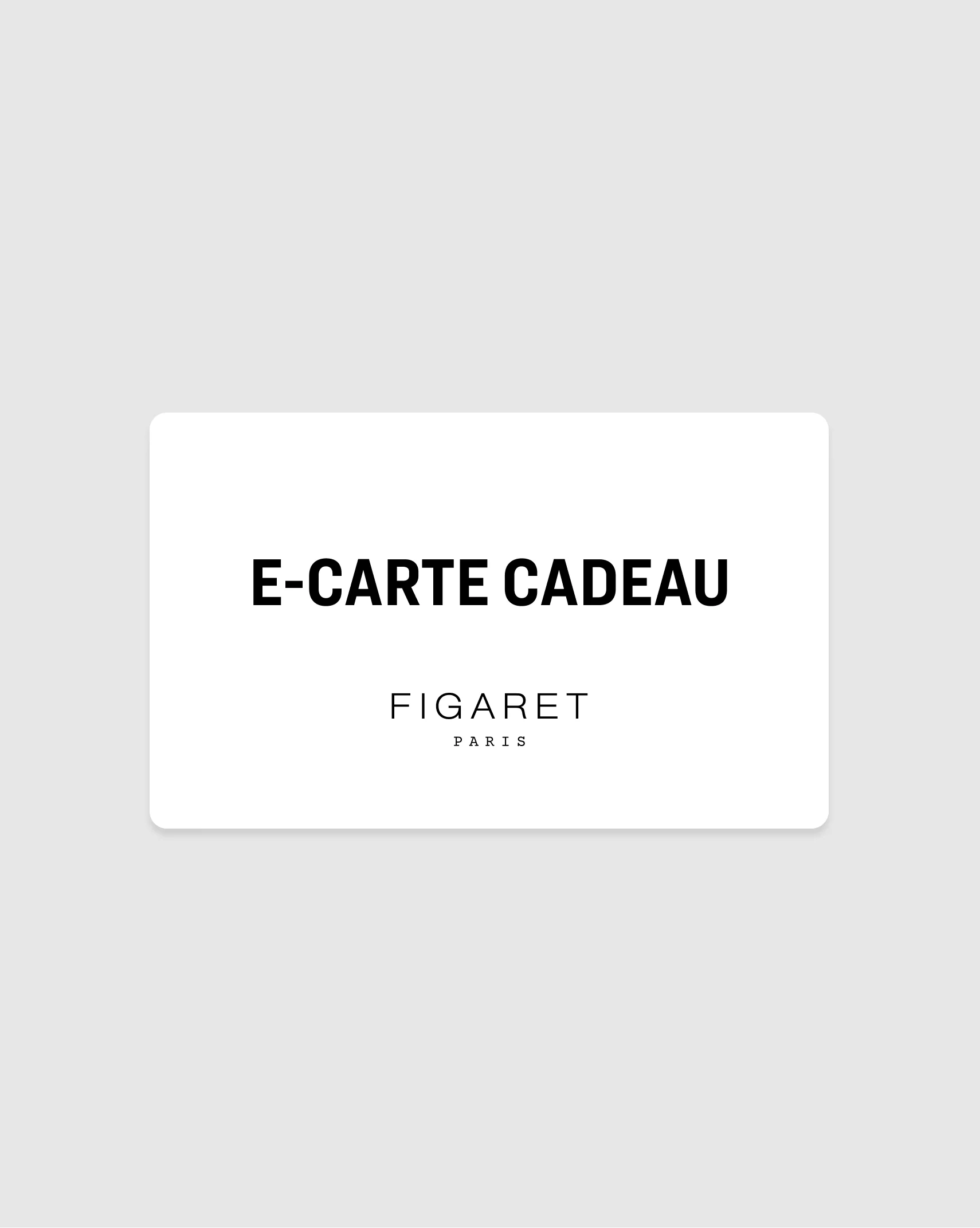 E-carte cadeau