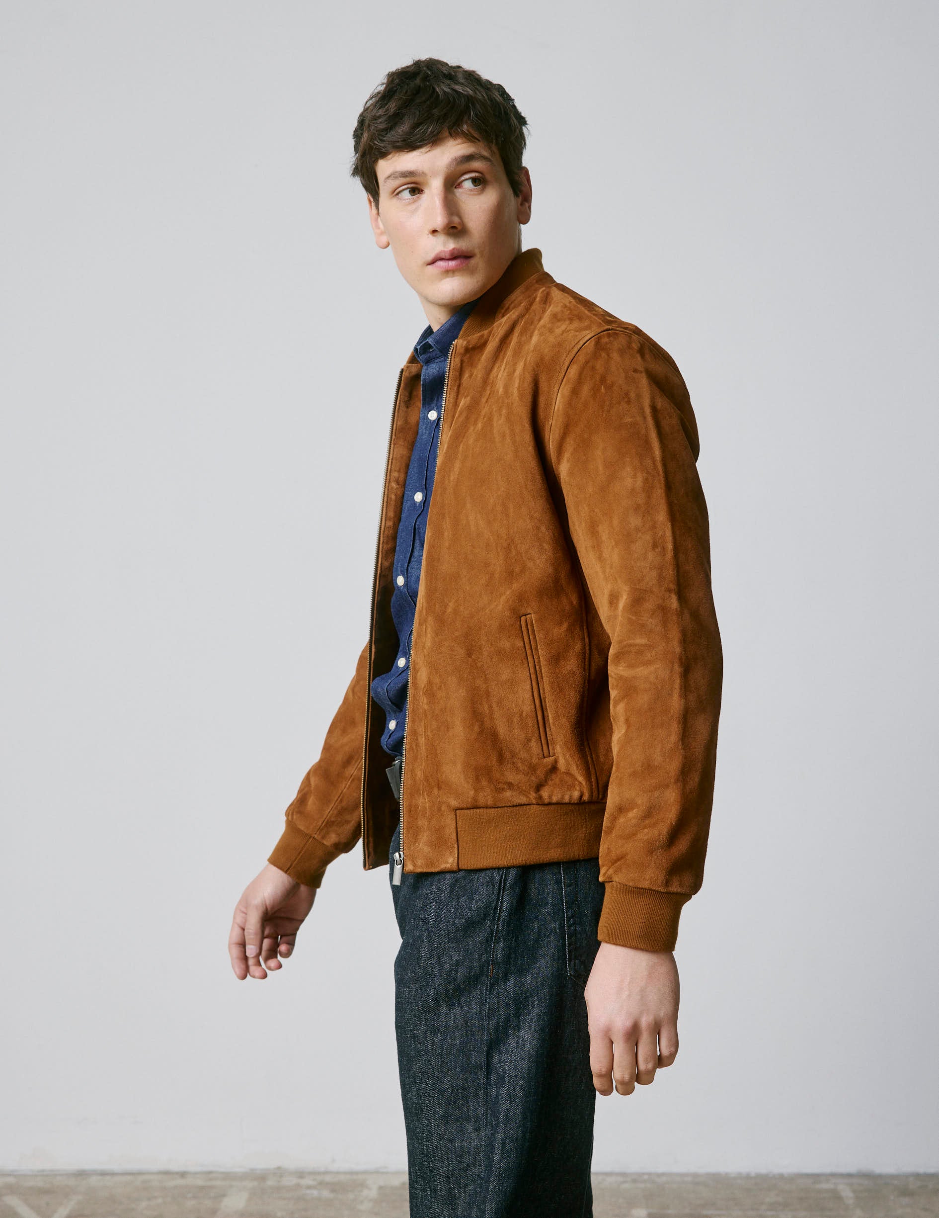 Teddy Léo en suède camel - Image 3