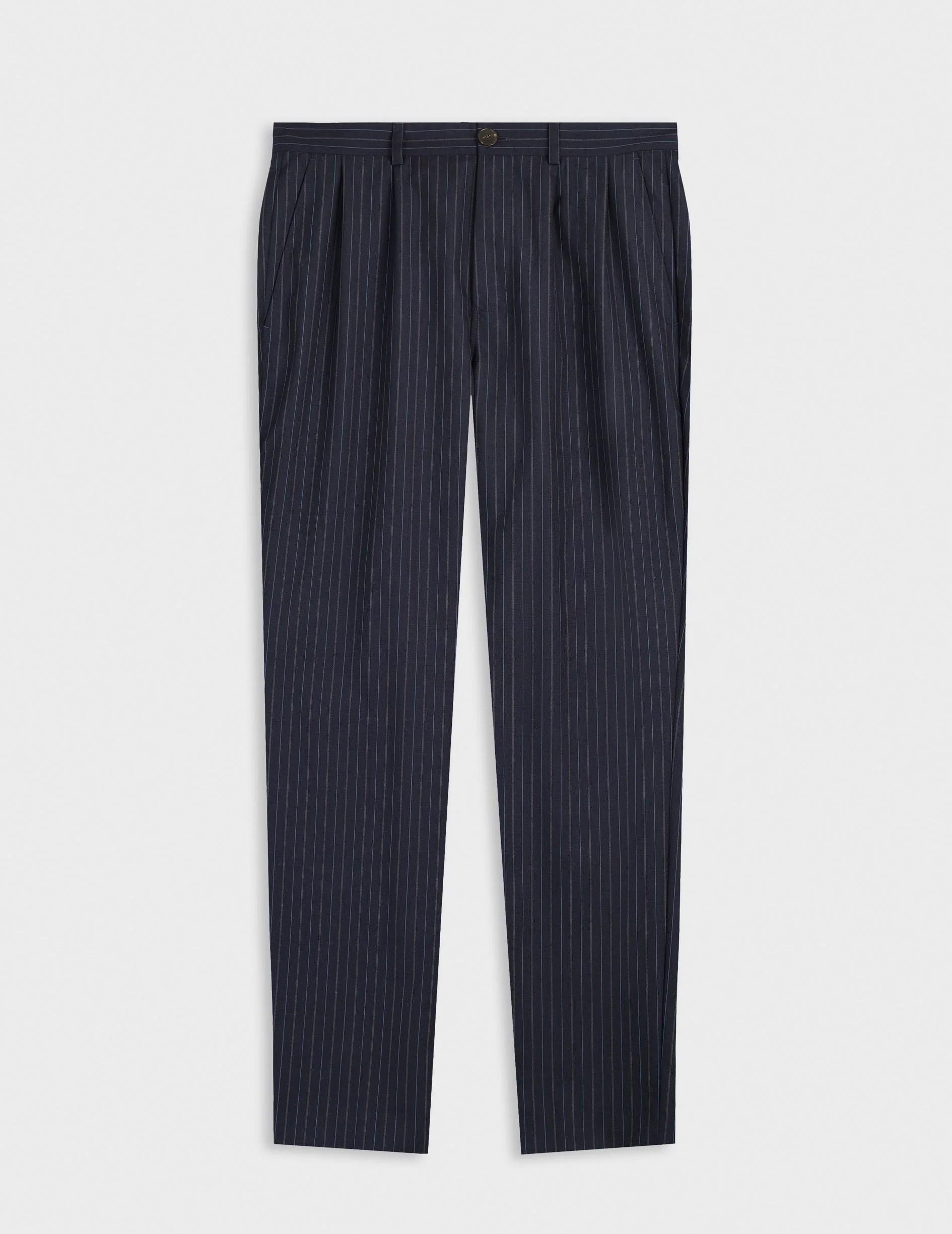Pantalon de costume Driss en laine vierge marine - Image 5