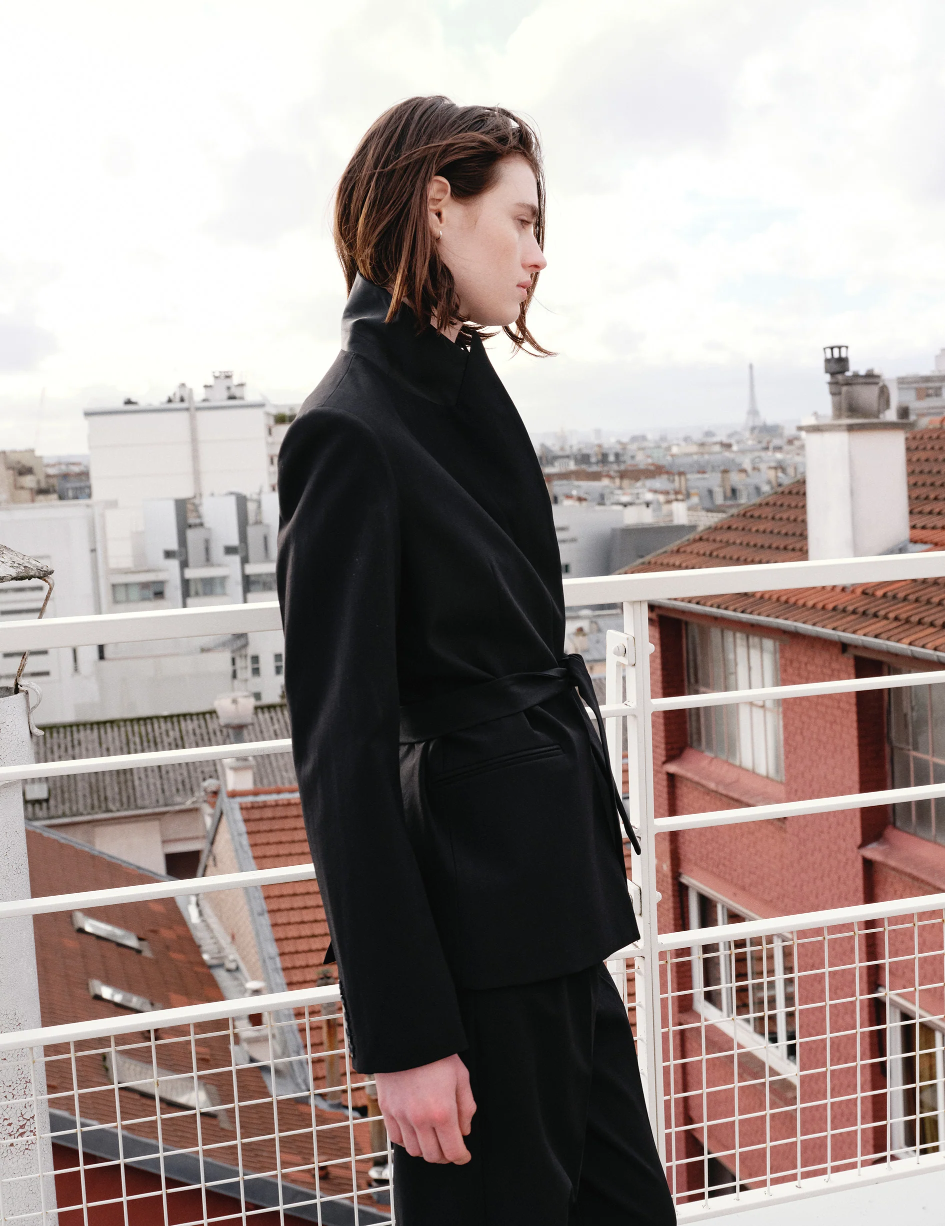 Pantalon de costume Nelly en laine vierge noire - Image 2