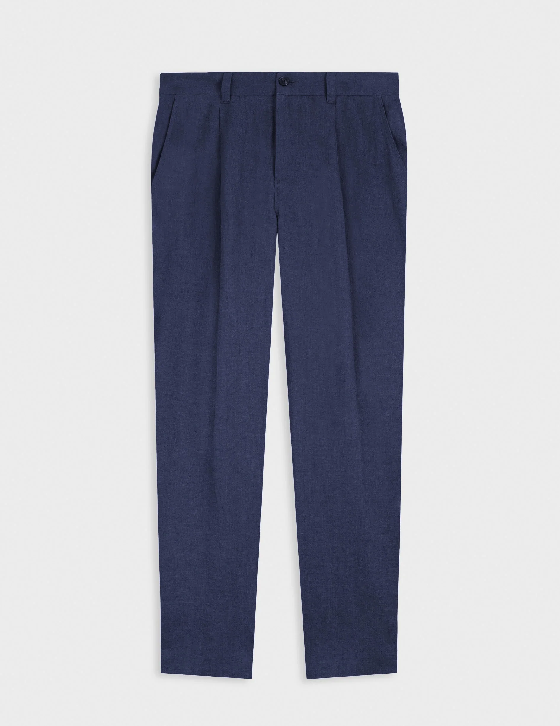 Pantalon Nicolaï en lin marine - Image 4