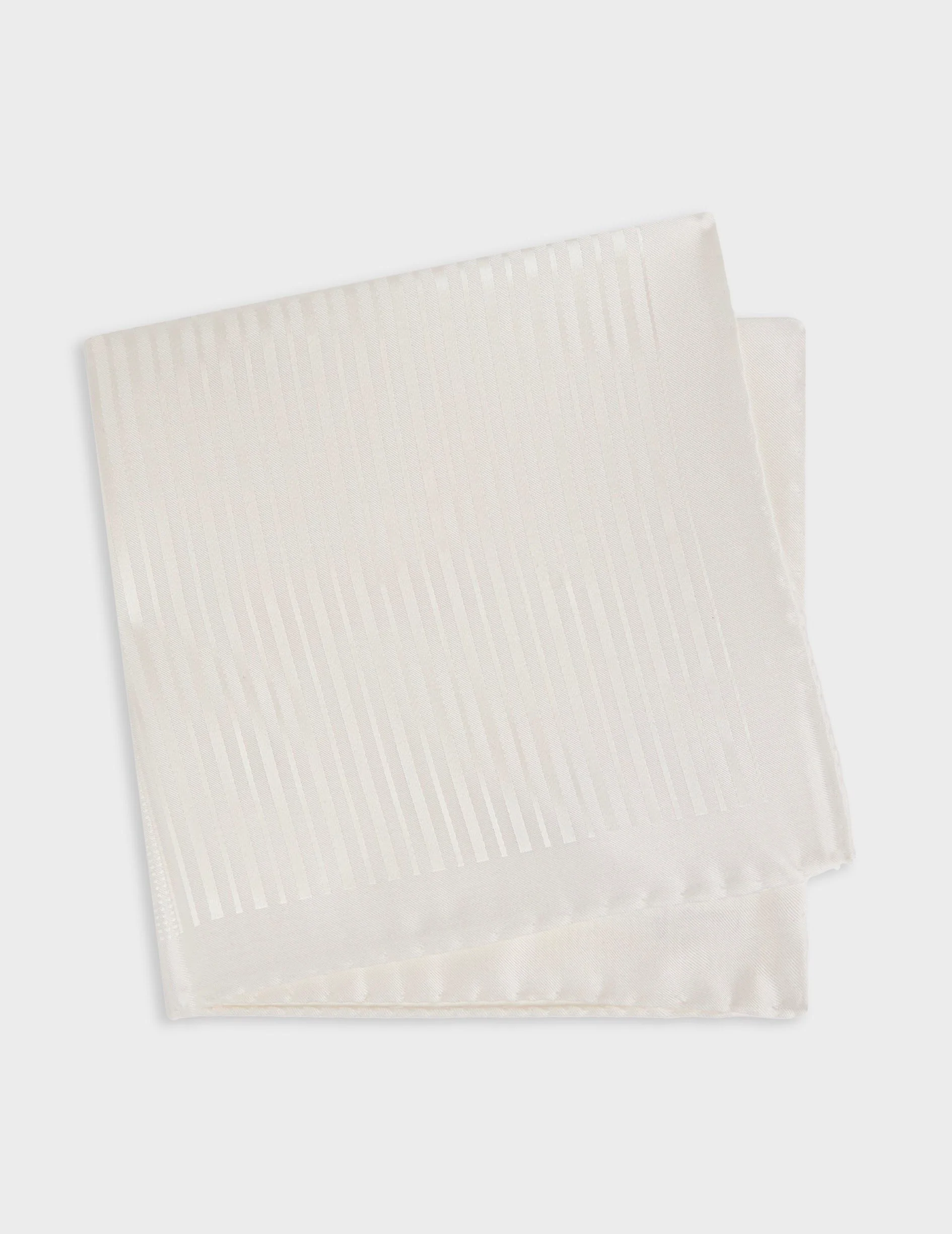 Pochette en soie écru