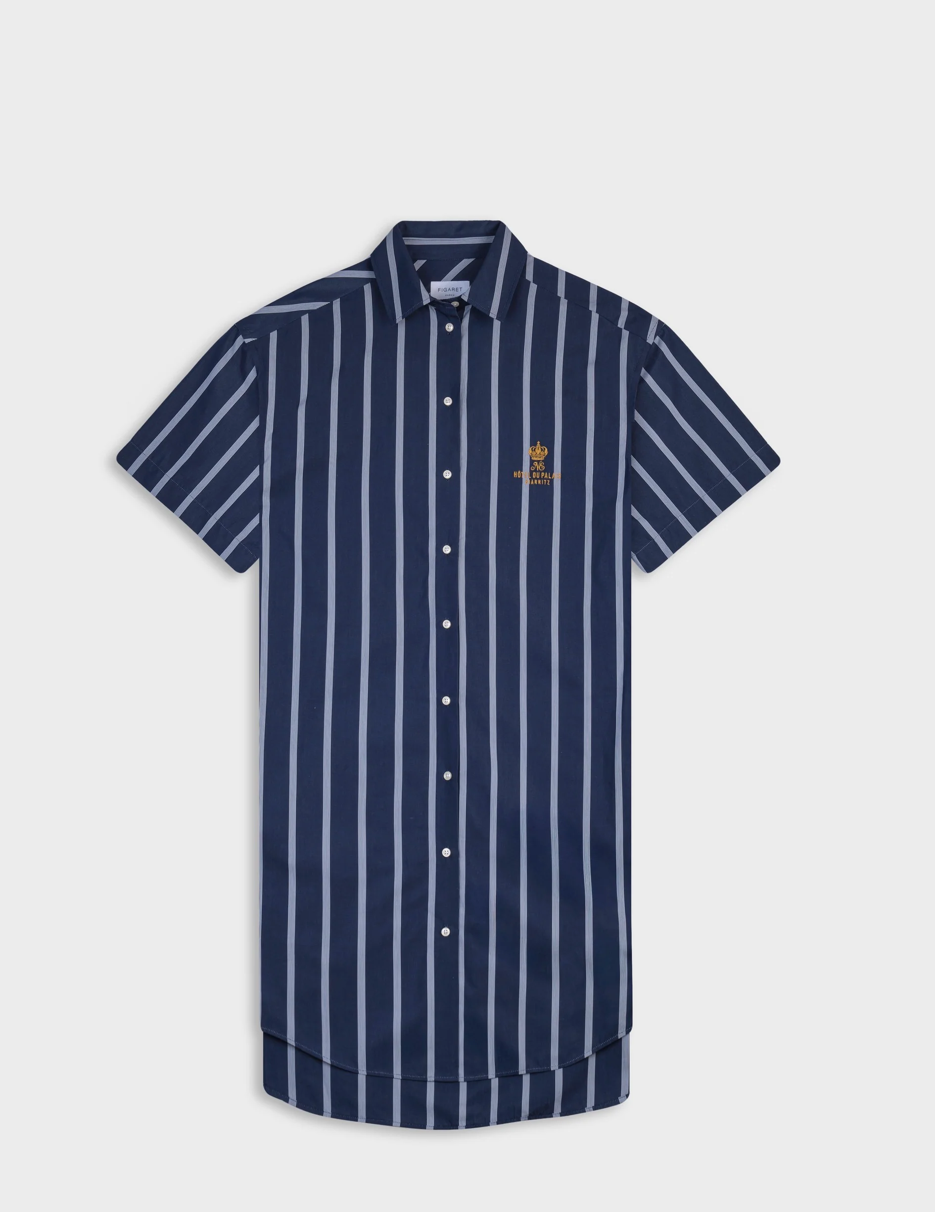 Robe Belharra en popeline marine - Image 6