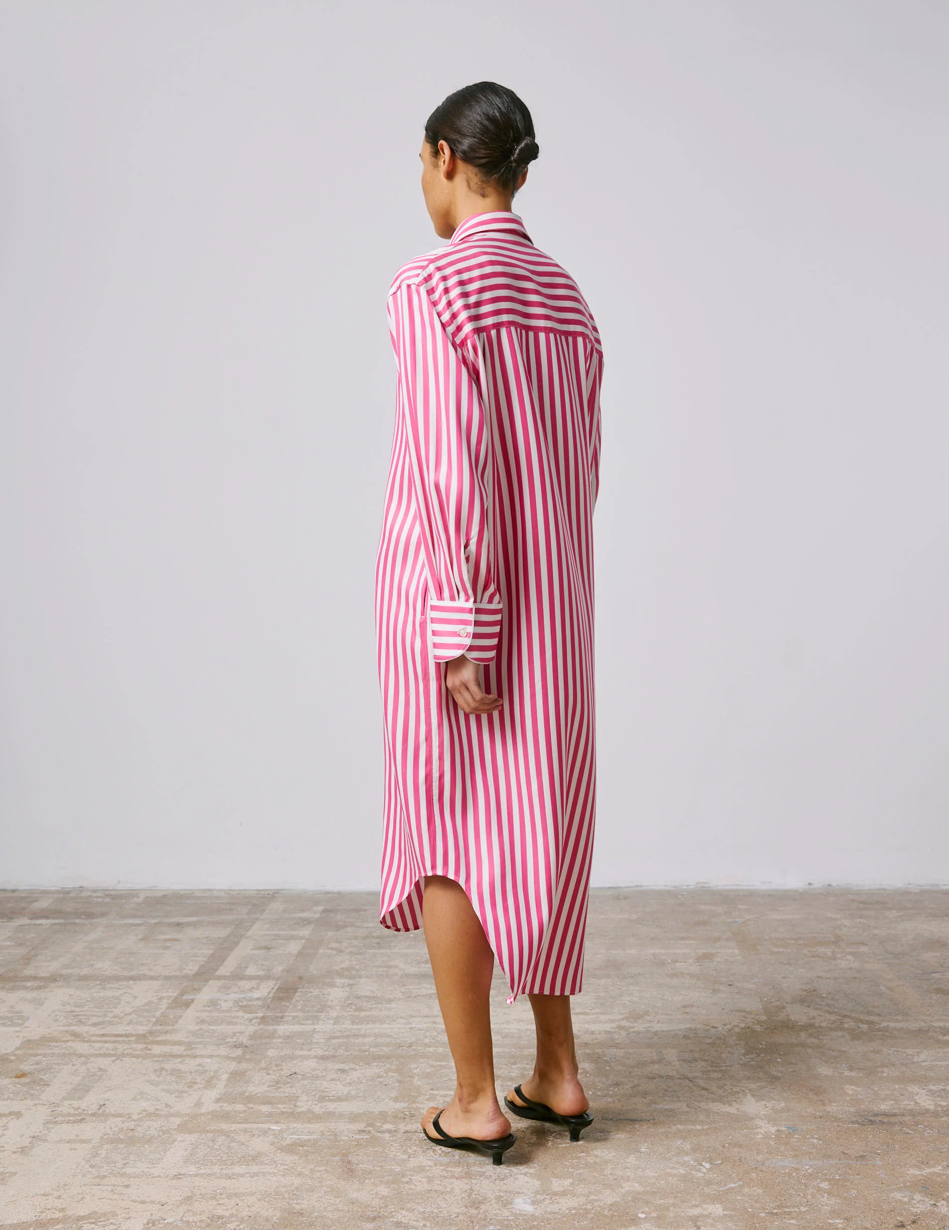 Robe chemise Lina fuchsia - Image 2