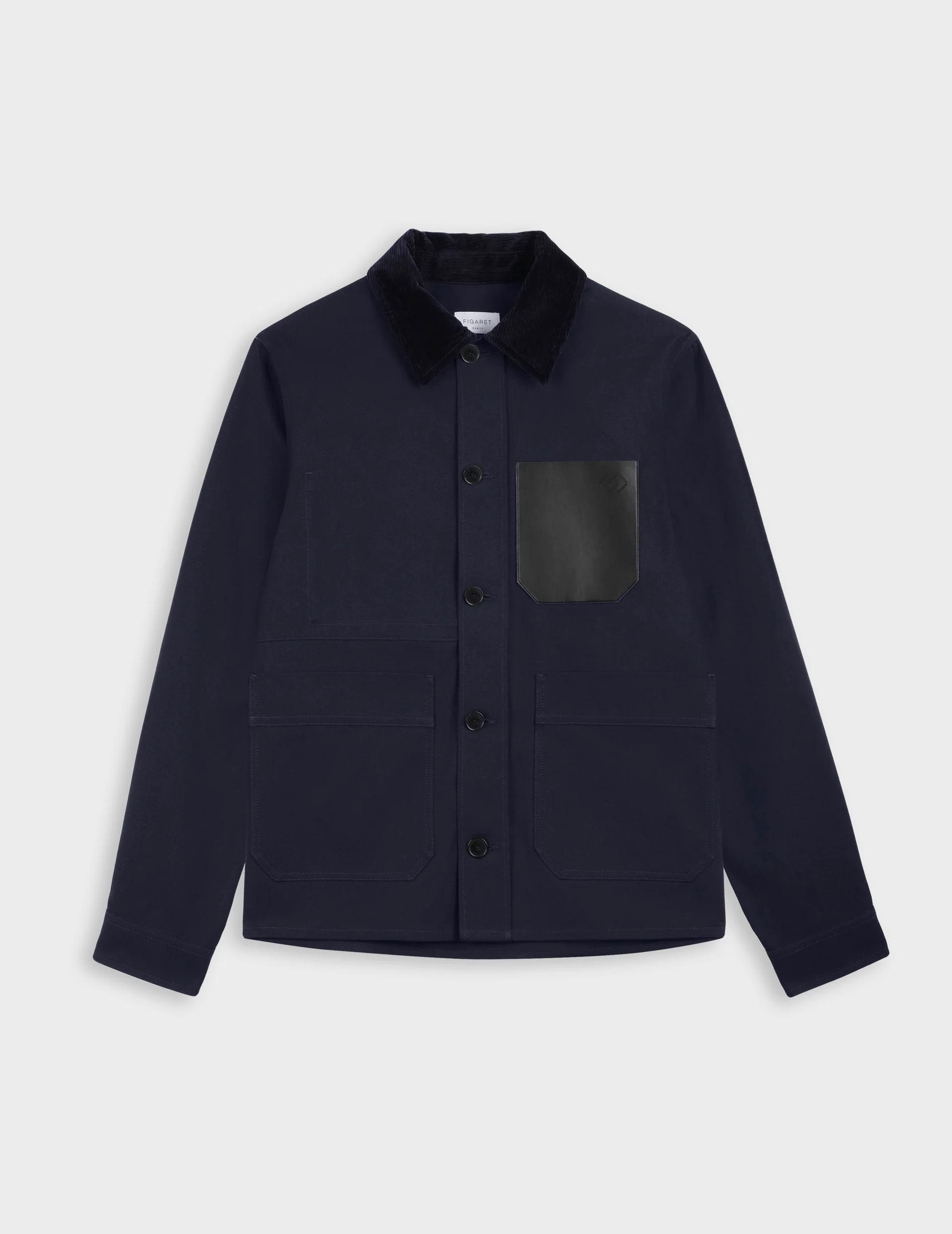 Surchemise Mael en canvas de coton marine - Image 5
