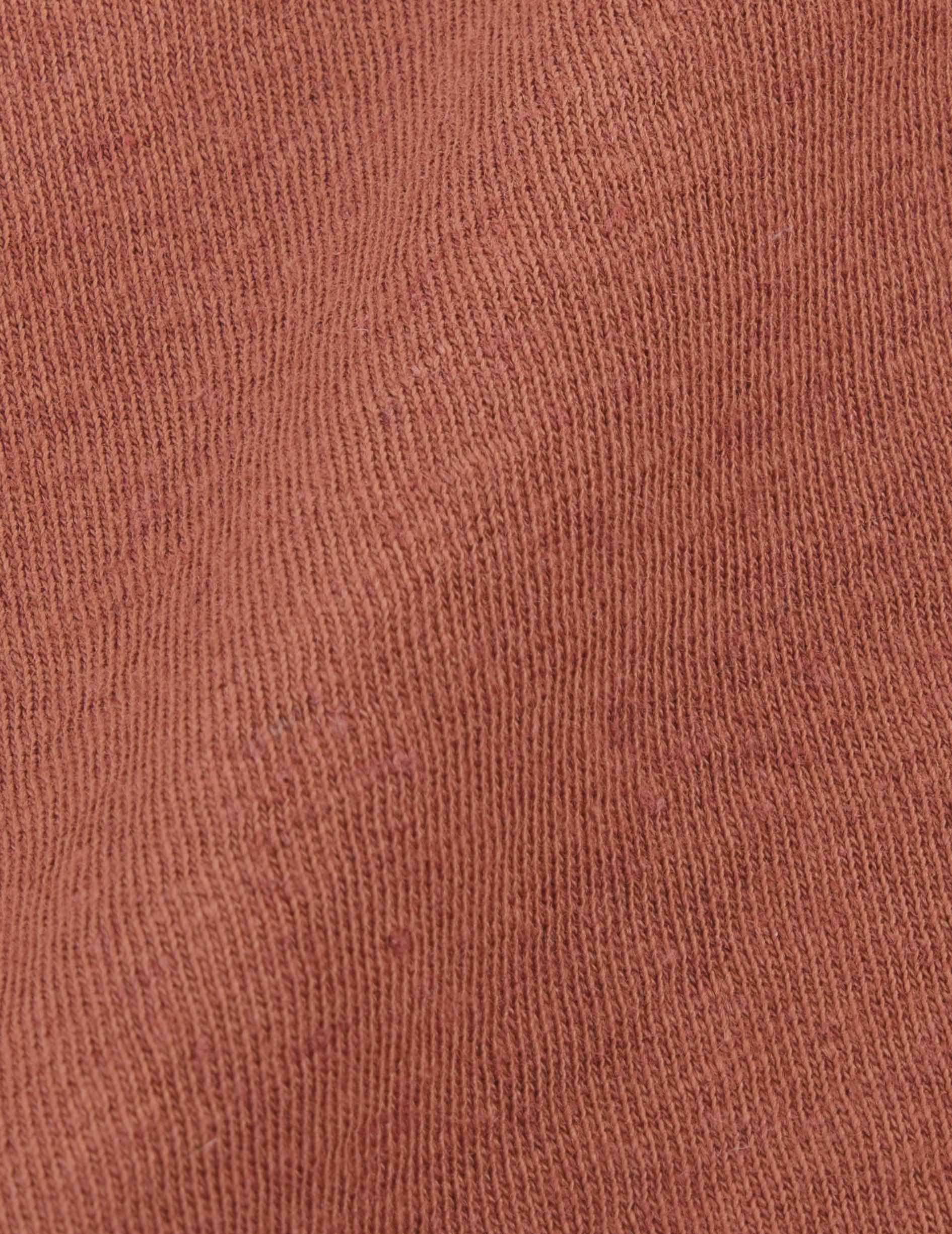 T-shirt Benny en coton et lin rouille - Image 5