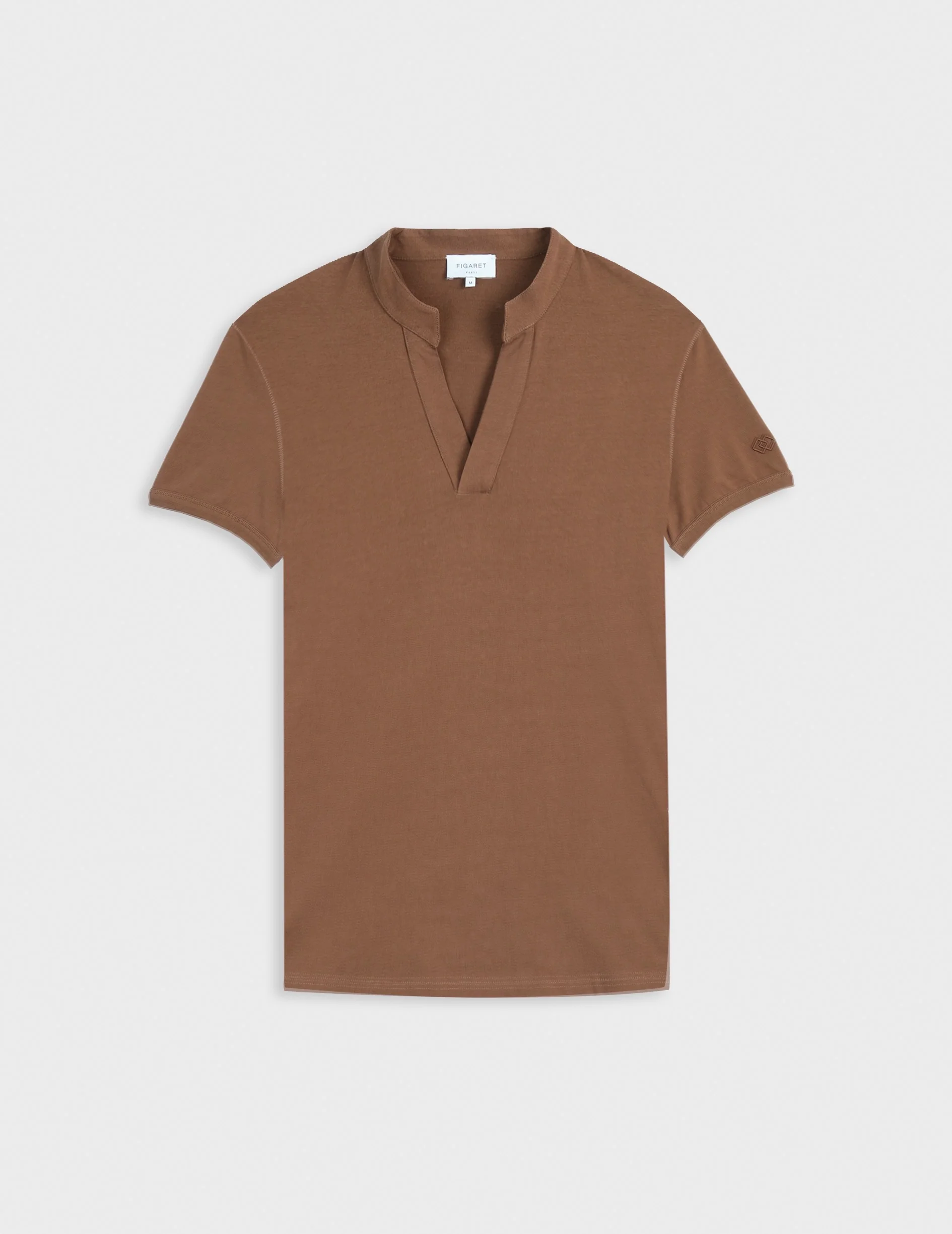 T-shirt Charly en coton marron foncé - Image 4