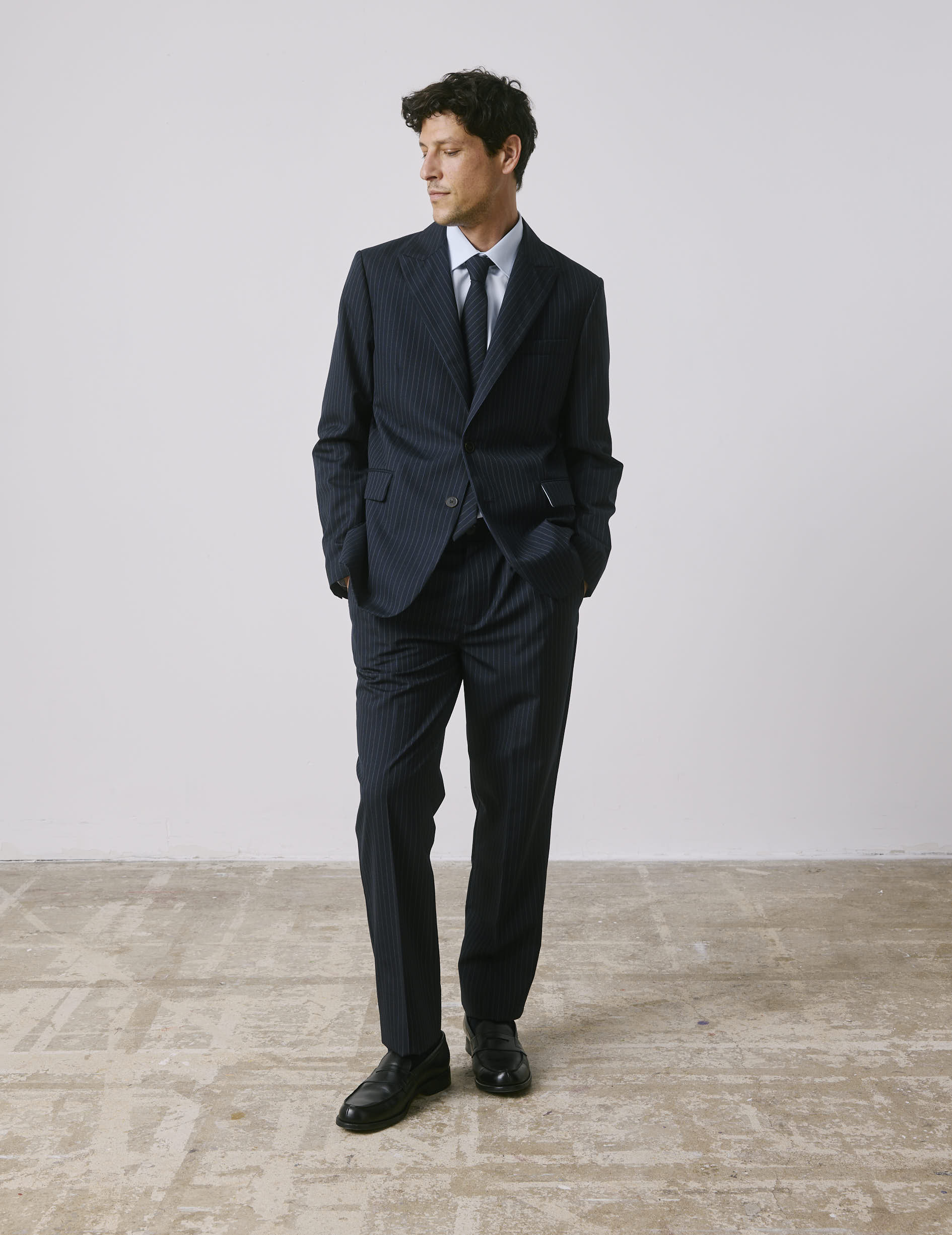 Veste de costume Marlon en laine vierge marine - Image 5